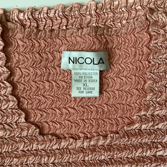 NICOLA Peach-Colored Tank Top XL Stretchy - Picture 3 of 6